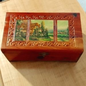 Vintage Cedar Treasure Chest